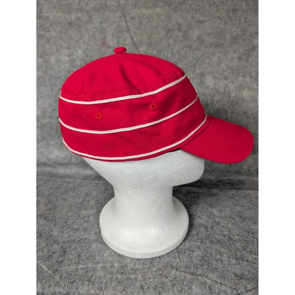 Kids Red St‎ Louis Cardinals Baseball Cap with White Stripes Brown & Crouppen